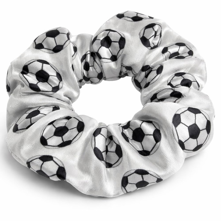Soccer Scrunchie Soccer Hair Accessories for Girls Premium Velvet No Crease Soccer Hair Scrunchies Gift for Girls Soccer