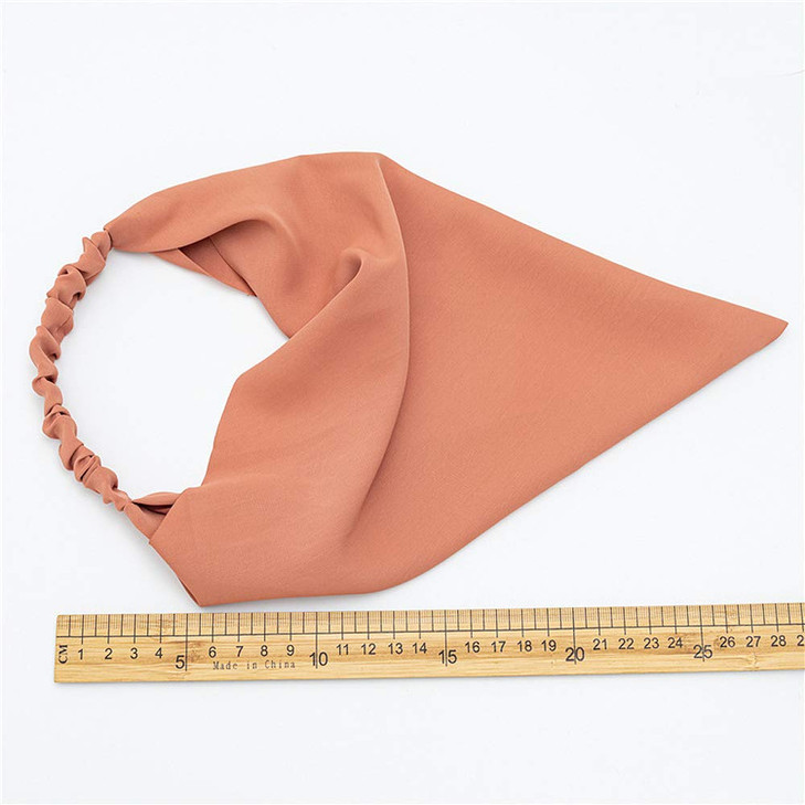 DINPREY 6 Pcs Hair Scarf Bandanas Headbands for Women Scarf Head Coverings Boho Headbands with Clips for Women Girls 6 C