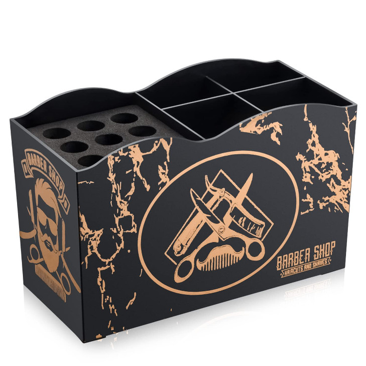 Noverlife Barber Scissors Holder Box Professional Salon Hairdressing Scissors Rack Holder Storage Organizer for Hairstyl