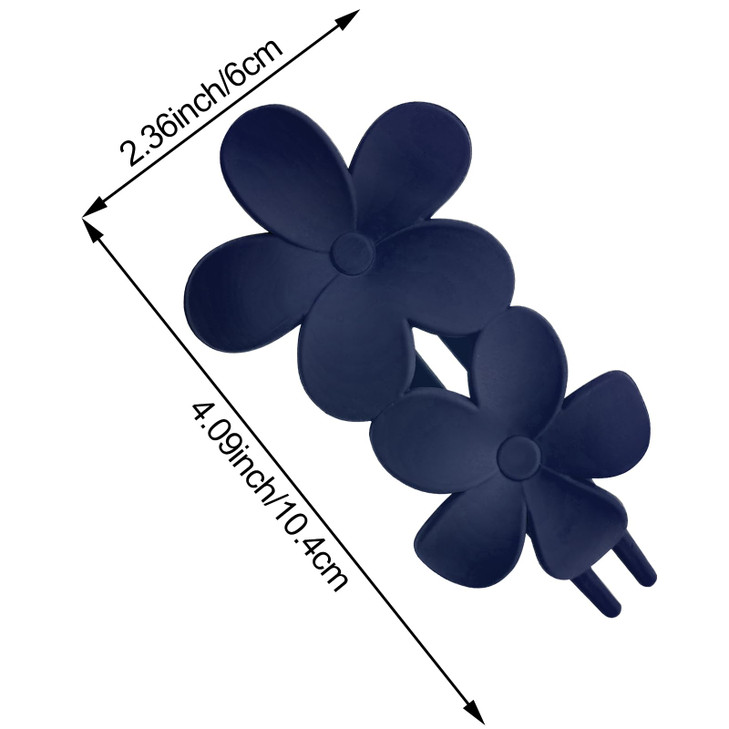 8 PACK Flower Alligator Hair Clips Matte Curved Hair Claw No Slip Hair Clips Volume Strong Hold Clip Hair Claw Hair Acce