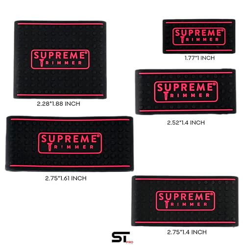 Supreme Trimmer SGR55 Professional Barber Grippers 5 Piece NonSlip Clipper Grips Barber Sleeve for Hair Clipper Black