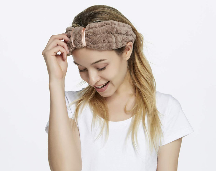 HOPESHINE Spa Facial Headbands for Women Makeup and Washing Face Terry Headband Elastic Hairband for Skincare Headband H