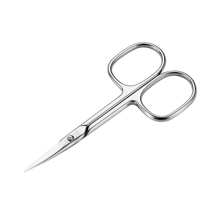 LIVINGO Premium Manicure Nail Scissors, Multi-purpose Stainless Steel Cuticle Beauty Grooming Kit for Eyebrow, Eyelash, Dry Skin Curved Blade 3.5 inc online at globaldelivered