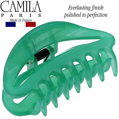 Camila Paris CP3079 French Hair Clip for Women Green Girls Hair Claw Clip Jaw Fashion Durable and Styling Hair Accessori