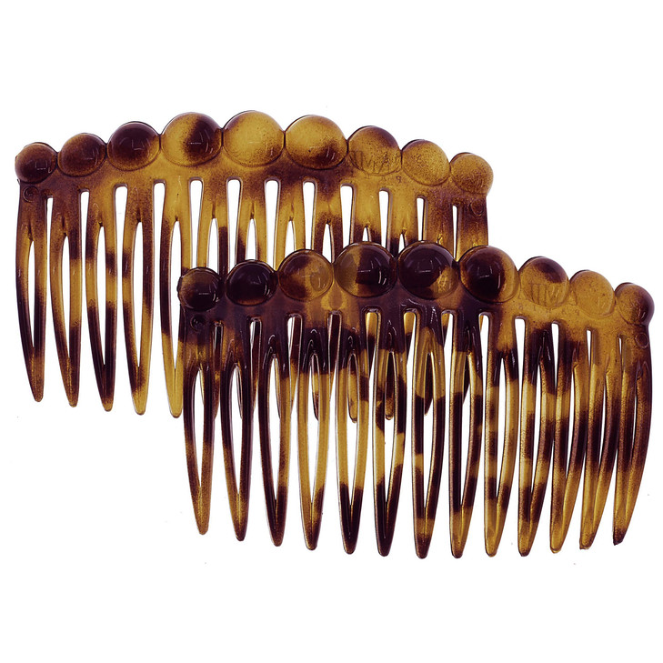 Camila Paris CP28712 French Hair Side Comb Small Rounded Tokio French Twist Hair Combs Decorative Strong Hold Hair Clips