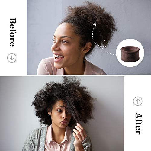 20 Pieces Large Cotton Stretch Hair Ties Bands Rope Ponytail Holders Headband for Thick Heavy or Curly Hair 65 cm in Dia