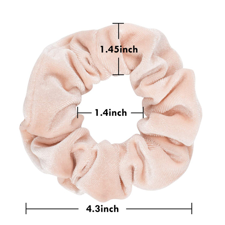 Whaline Hair Scrunchies Velvet Hair Bobble Elastics Hair Bands Soft Hair Ties for Girls Women 20 Colors