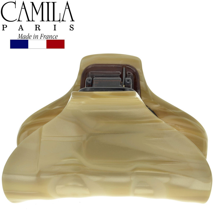 Camila Paris CP2125 French Hair Clip for Women for Long Curly Wavy Hair Beige Girls Hair Claw Clips Jaw Fashion Styling