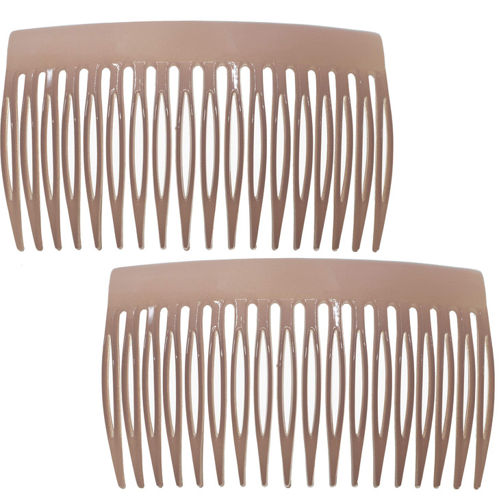 Camila Paris CP2947 French Hair Side Comb Small Rounded Nude French Twist Hair Combs Decorative Strong Hold Hair Clips f