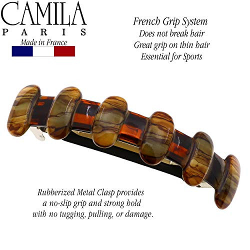 Camila Paris MP802 French Hair Barrette Clip for Girls for Thick Curly Wavy Long Hair Strong Hold Grip Hair Clips for Wo