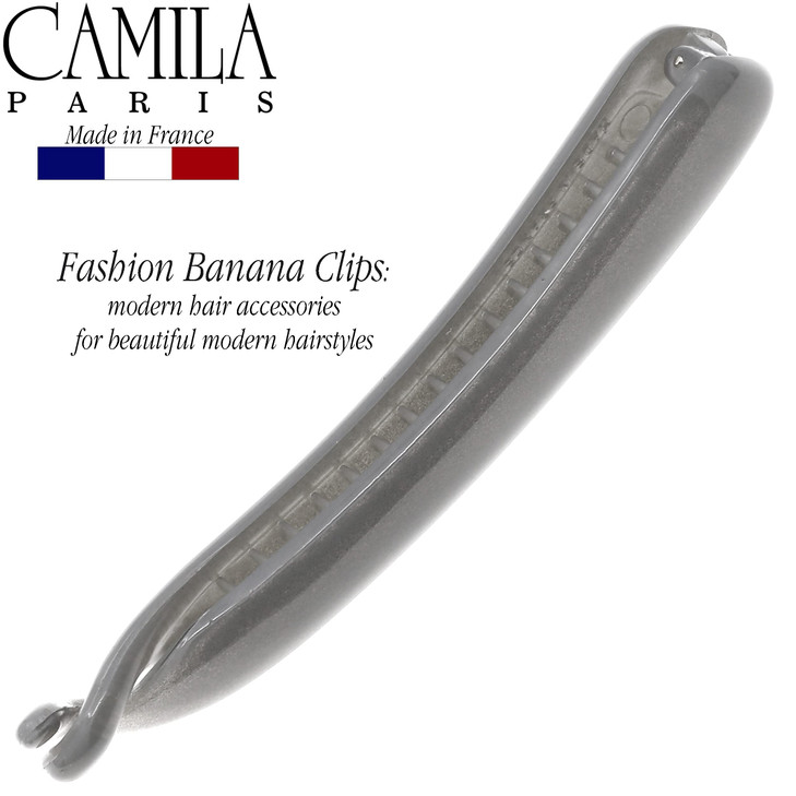 Camila Paris CP3246 French Hair Banana Clincher Clip Classic Girls Updo Flexible Ponytail Holder Non Slip Interlocking B