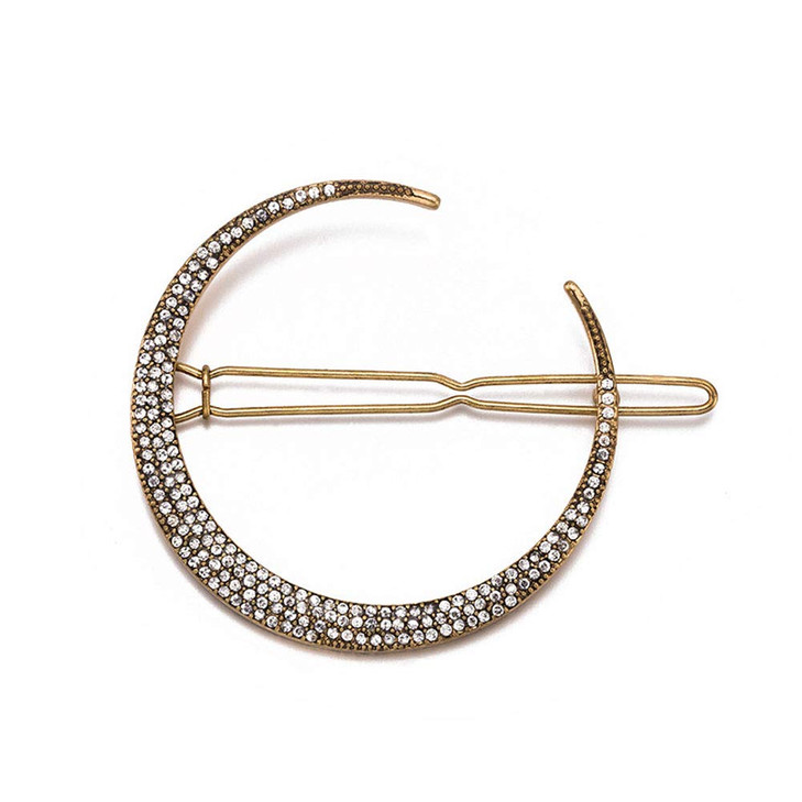 Numblartd Vintage Rhinestone Moon Snowflake Star Hair Clip Bobby Pins Women Lady Alloy Barrettes Hairpin Side Clip Hair