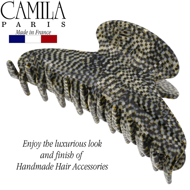 Camila Paris CP3037 French Hair Clip for Women Thick Hair for Long Curly Wavy Hair Handmade Opera Girls Hair Claw Clips