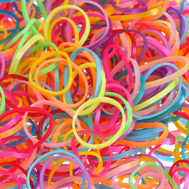 Hicarer Pack of 1000 Mini Rubber Bands Soft Elastic Bands for Kids Hair Braids Hair Wedding Hairstyle and More Multicolo