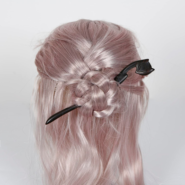 REAL SIC Natural Sandalwood Hair Sticks for Women Sustainable Retro Boho Fashion ChopsticksWood Hair Pins for Long Hair