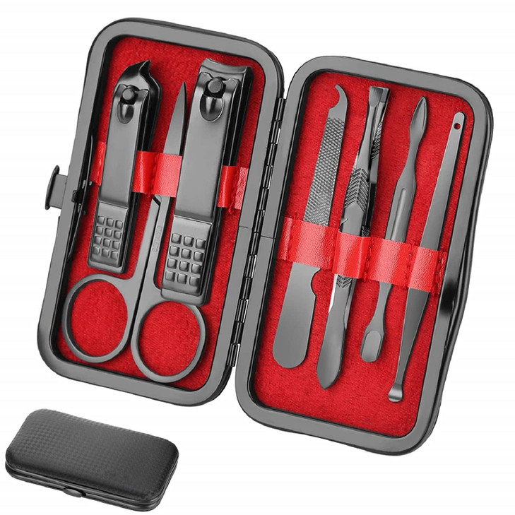 Manicure set Men Personal Care Tools Accessories Finger and Toe Nail Clippers Set Professional Manicure Pedicure Kit With Travel Case Nail Grooming K online at globaldelivered