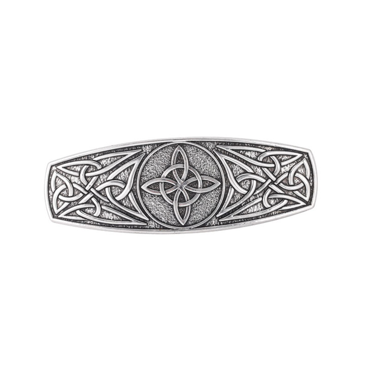 KKJOY Metal Celtic Knot Barrettes Vintage 4Pointed Witches Knot Hair Clips Hand Crafted Spring Clip Hair Pin Headpieces