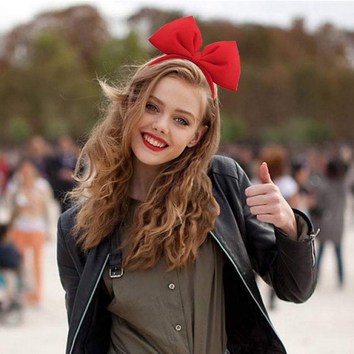 Bow Headband Bowknot Hair Accessory - Big Bow Halloween Party Decoration, Cosplay Costume Headpiece, Handmade Headdress for Christmas, Birthday 1 Pac online at globaldelivered