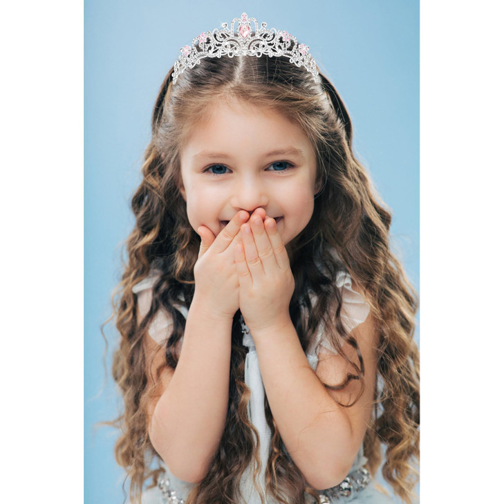 CIEHER Princess Tiara Princess Crown Crystal Crowns for Girls Kids Crown for Birthday Prom Party Costume Princess Party