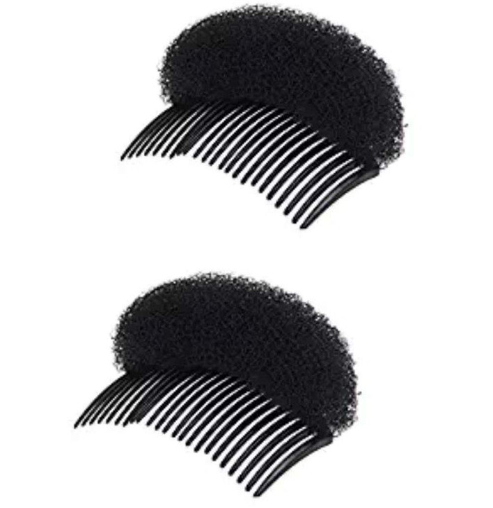 2PCS Women Lady Girl Magic Hair Styling Clip Do Beehive Hair Styler Tool Charming Bump It Up Volume Inserts Stick Bun Ma