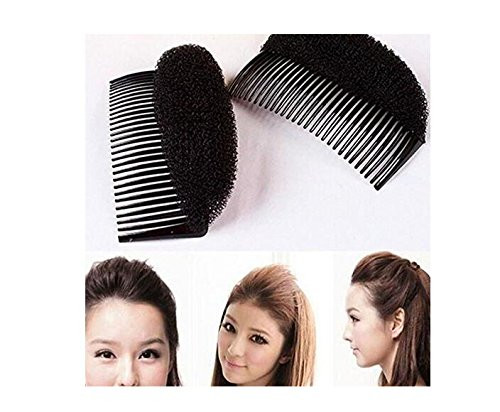 2PCS Women Lady Girl Magic Hair Styling Clip Do Beehive Hair Styler Tool Charming Bump It Up Volume Inserts Stick Bun Ma