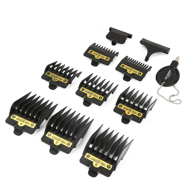 Hair Clipper Guards Guide Combs 8 Pcs Hair Clipper Cutting GuidesCombs from 116inch to 58inch with Screwdriver 2 Guards