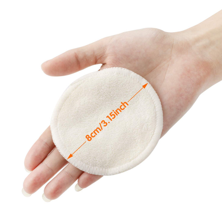 PHOGARY Reusable Cotton Rounds(16 Pack),3.15 inch Organic Cotton Pads, Bamboo Makeup Remover Pads (16 Pack) with Laundry Bag, Washable Facial Cleansi online at globaldelivered