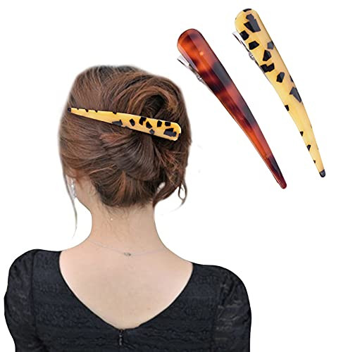 53 Large Leopard Print No Slip Grip Metal Hair Clips Duckbill Teeth Bows Claw Clamp Hair Grip Hairpins Chic Styling