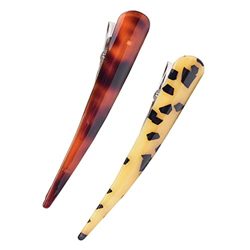 53 Large Leopard Print No Slip Grip Metal Hair Clips Duckbill Teeth Bows Claw Clamp Hair Grip Hairpins Chic Styling