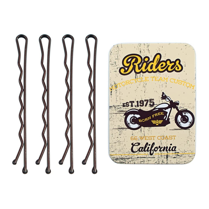 Brown Long Bobby Pins for Thick Hair 275 Jumbo Bobby Hair Pins with Case Extra Large Bobby Pins for Buns Premium Tipped