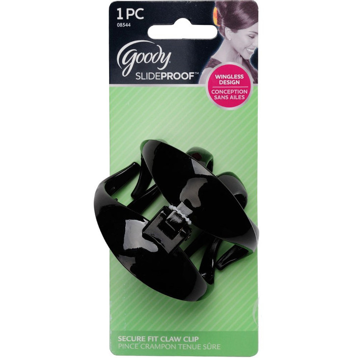 GOODY Women Slideproof Wingless Claw Clip Large