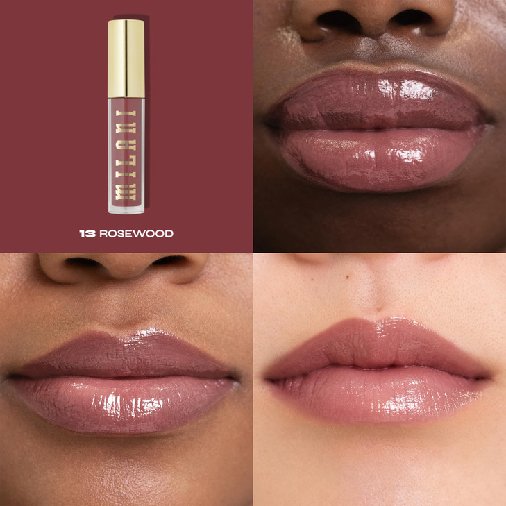 Milani Lip Gloss, Keep It Full Nourishing Lip Plumper with Hyaluronic Acid & Peptides for Soft, Fuller-Looking Lips (0.13 Fl. Oz.) Rosewood online at globaldelivered