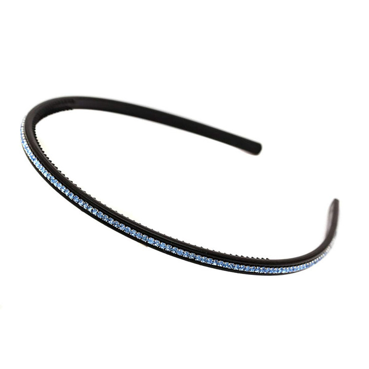 Suoirblss 6 PCS Fashion Rhinestone Hard Headbands Narrow Headband Headwear With Teeth Hair Hoop Head Band Hair Band for