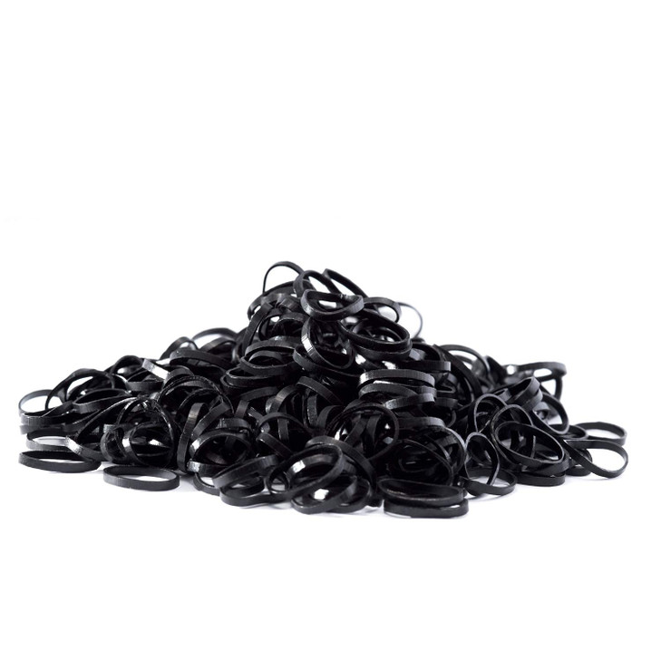 Youxuan 1000Pack Elastic Hair Ties Nonslip Rubber Hair Bands for Girls Black