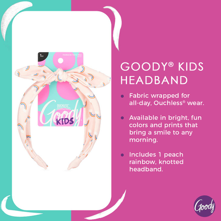 Goody Kids Headband Rainbow Print Comfort Fit for All Day Wear For All Hair Types Hair Accessories