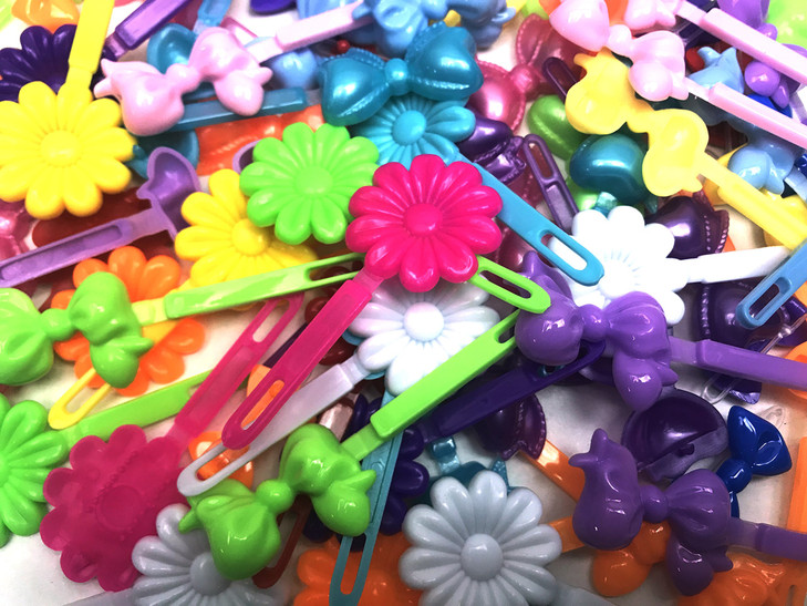 Crispy Collection Hair Accessories for Girls Assorted Hair Clips Selection Birthday Gifts for Girls 48 Pieces
