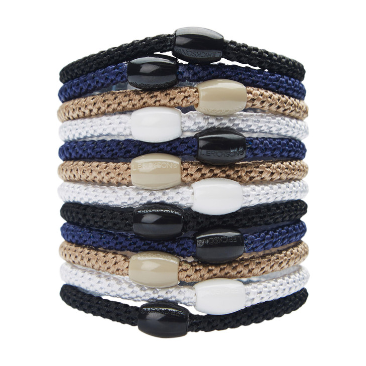 L Erickson Grab Go Ponytail Holder Classic Set of Twelve Exceptionally Secure with Gentle Hold