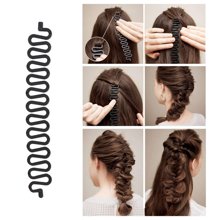 OBSCYON 27Pcs Hair Styling Set Hair Design Styling Tools DIY Hair Accessories Hair Modelling Tool Kit Magic Fast Spiral