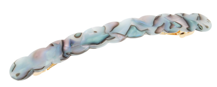 France Luxe Scalloped Long and Skinny Barrette South Sea