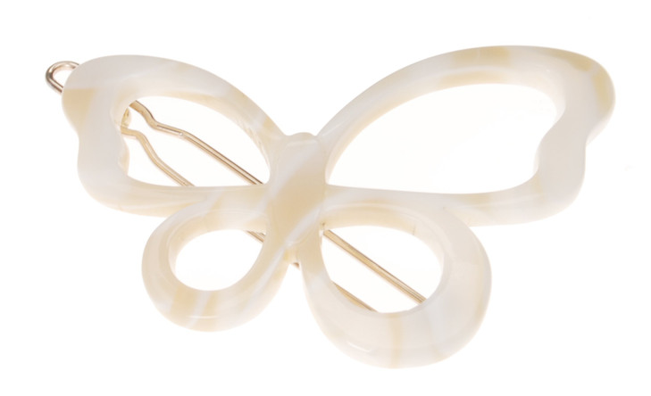 France Luxe Large Cutout Butterfly Tige Boule Barrette Alba