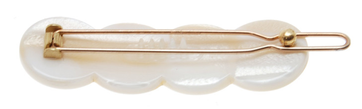 France Luxe Scalloped Tige Boule Barrette Alba