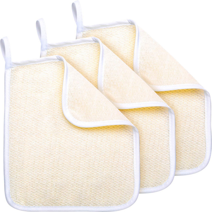 Tatuo 3 Pack Wash Cloths Exfoliating Washcloth Soft Shower Washcloth Exfoliating Face and Body Wash Cloths Towel Weave Bath Cloth Massage Bath Towel online at globaldelivered