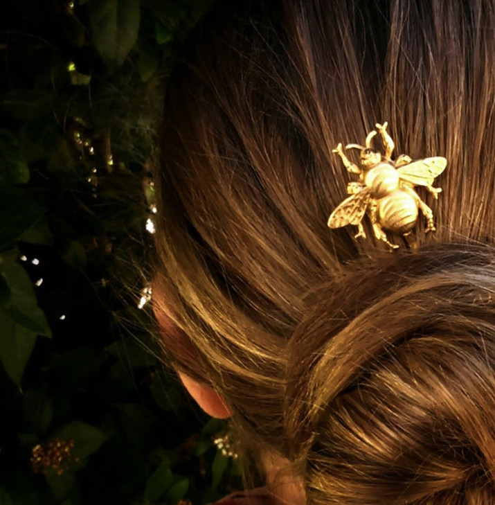 FXmimior Bridal Honeybee Bobby Pins Wedding Party Hair Pins Hair Accessories pack of 3 gold