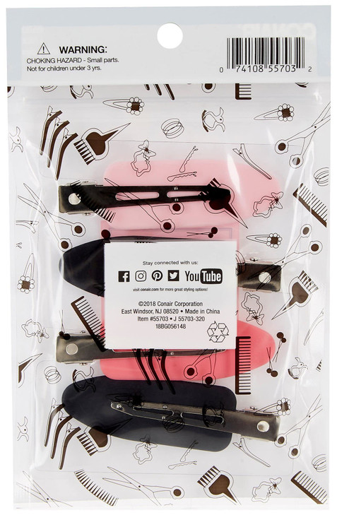 Conair Dent Free Hair Styling Clips 4 Ct