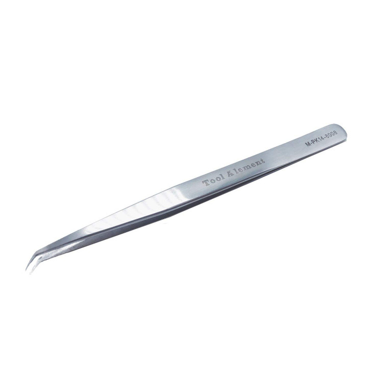 Tool Alement Canadian Eyelash Extension Tweezers,Stainless Steel 14cm 45 Degree Angle Eyelash Tweezers M-PK14-8008 online at globaldelivered