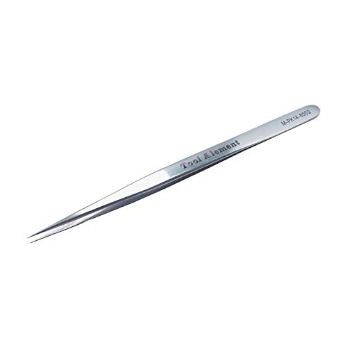 Tool Alement Canadian Stainless Steel 14cm Straight Isolation Eyelash Tweezers M-PK14-8002 online at globaldelivered