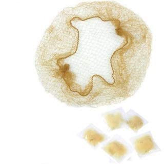 30Pcs Elastic Edge Mesh Invisible Hair Nets Hair Bun Holder for Ballet Dance Blonde