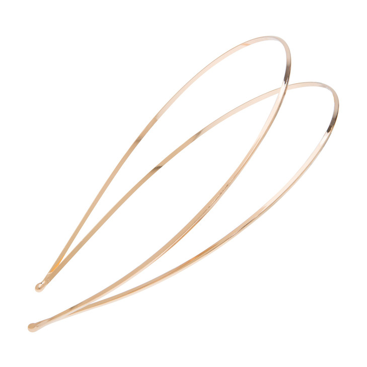 L Erickson Metal Double Headband Gold