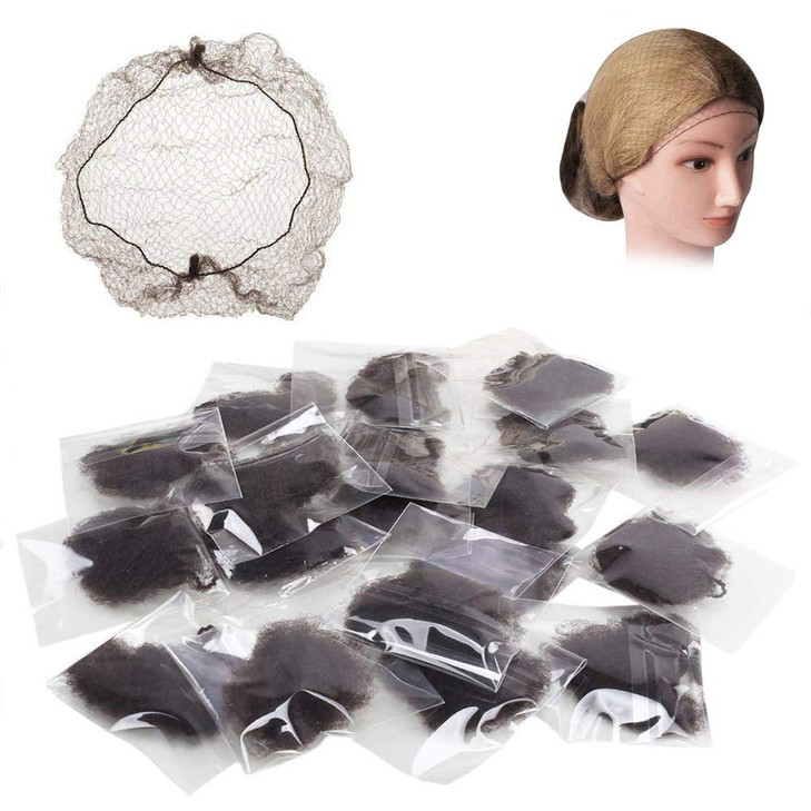 Zittop Hair Nets Invisible Mesh Hair Bun Net Cover Hair Weaving Bulk Net 50cm Elastic Edge Hairnets for Cooking Ballet D