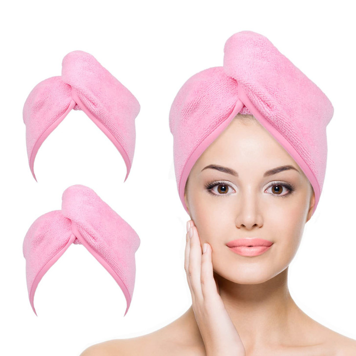 YoulerTex Microfiber Hair Towel Hair Wrap: 2 Pack 10X26 Hair Dryer Towels for Women Absorbent Turban Twist Hair Drying Shower Cap Curly Hair Products online at globaldelivered